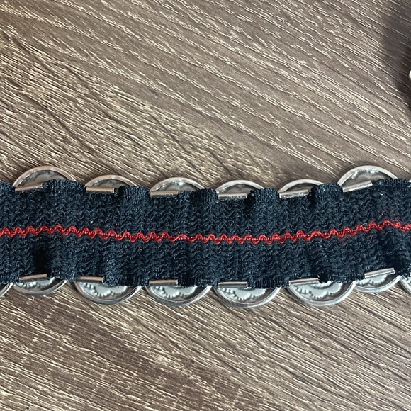 Vintage Metal Silver Elastic Women’s Large Belt - Picture 7 of 8